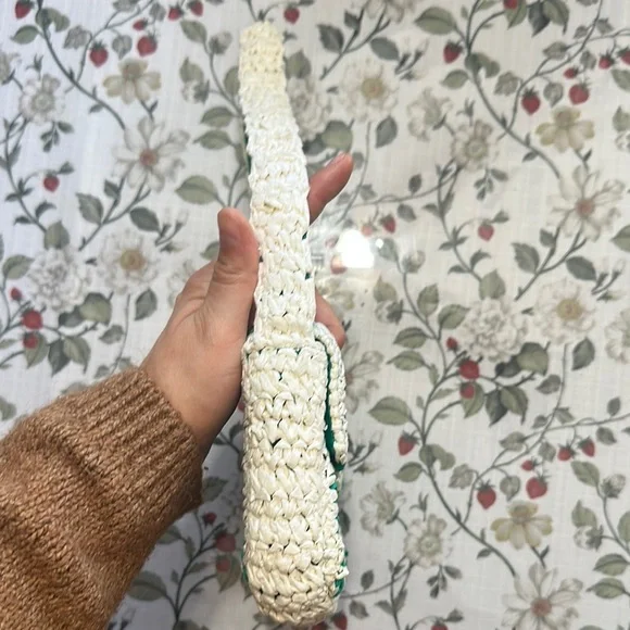 Anthropologie Striped Raffia Shoulder Bag - Picture 4 of 14